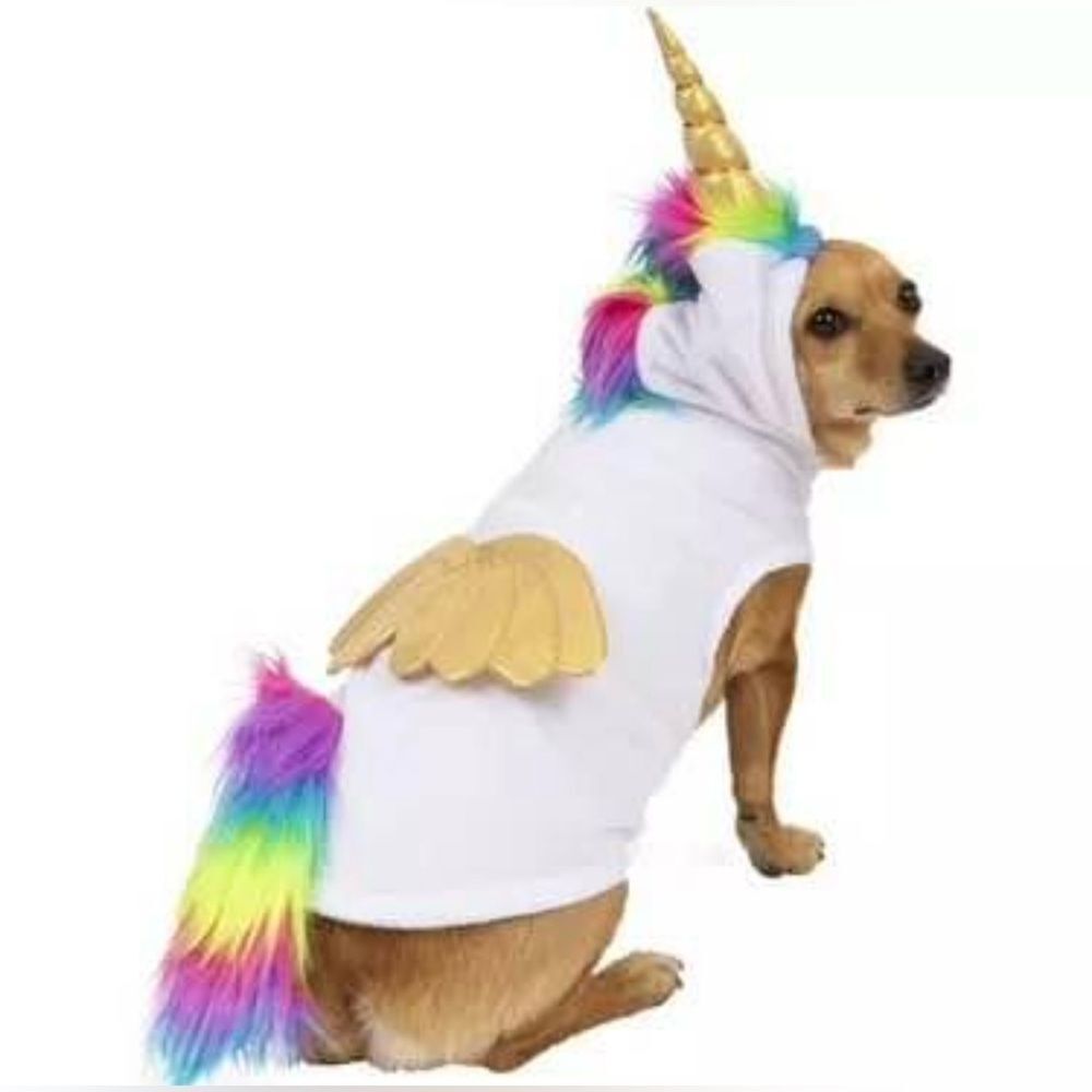 Winged Sparkle Unicorn Dog Halloween Costume XS/S